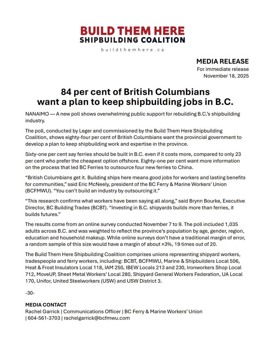 KootenaySDMF's tweet photo. Let's build BC ferries in BC with BC workers!
#506webuildships https://t.co/GbWrSVpWqZ