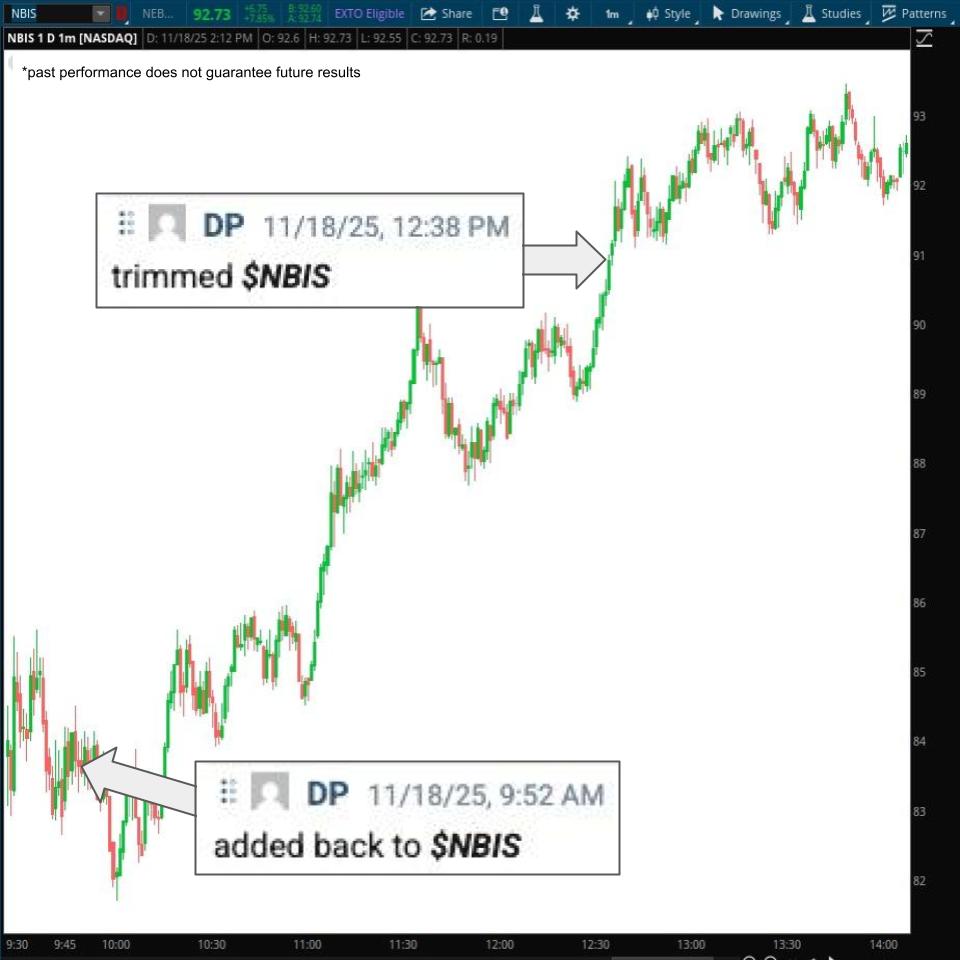 While the AI trade gets wrecked, $NBIS has been a huge winner for <a href="/epictrades1/">The Inner Circle Trading Group DP David Prince</a> and the Inner Circle

David called out under $82 as a buyable spot in his morning call today... the stock bottomed at $81.71 and exploded higher 🎯

Get DP's guidance in this tough market: