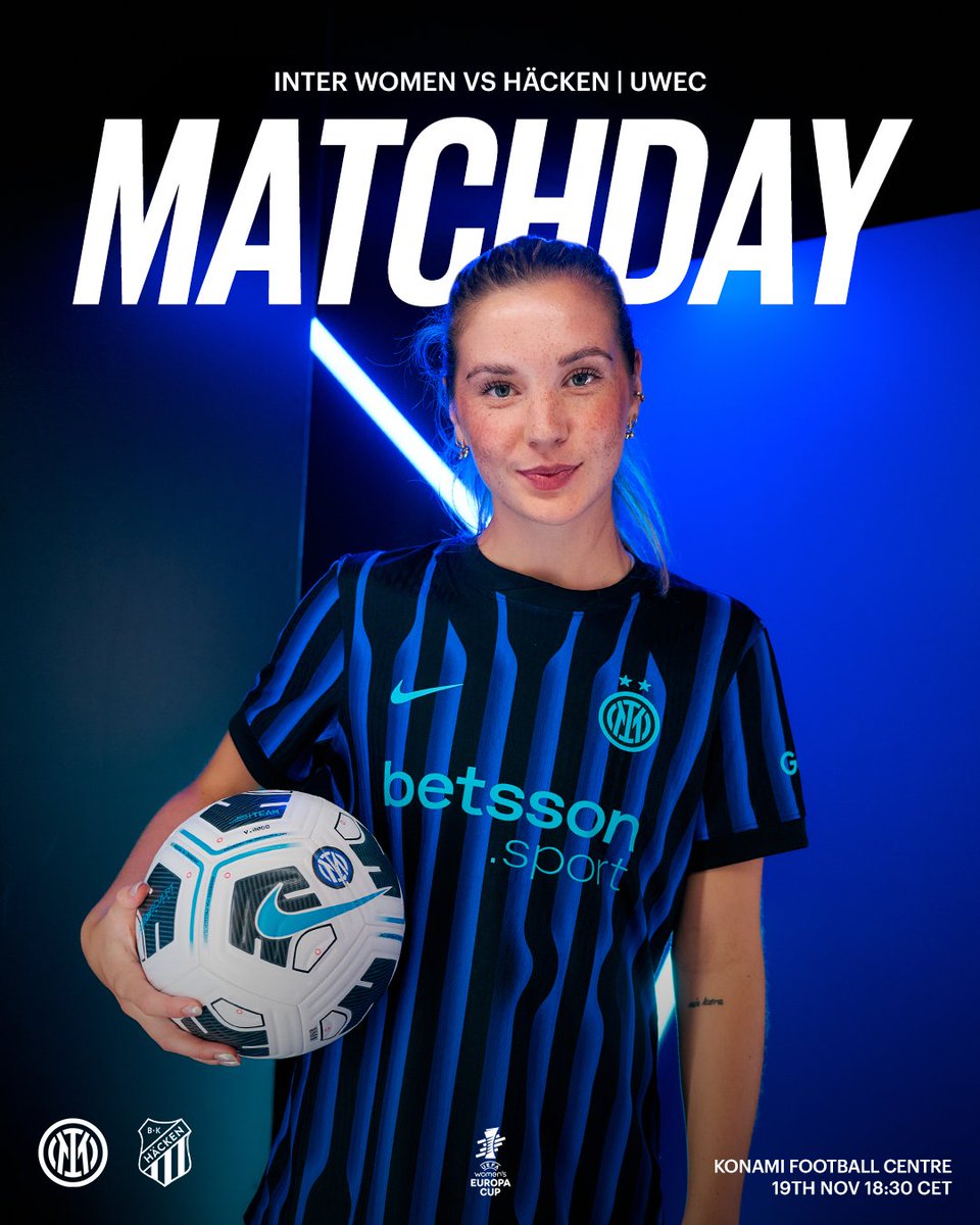 90 minuti tutti da lottare 🔥
Oggi si scende in campo per i nostri colori ⚔️🖤💙
Ci vediamo alle 18:30 per #InterHacken 🔜