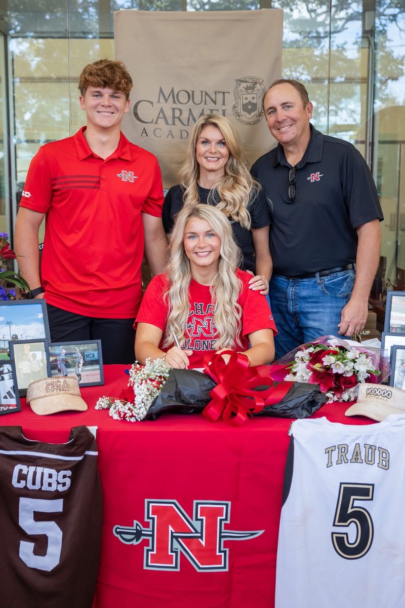 Congratulations to Hayden Traub (Sr., Shortstop) on signing with Nicholls State University!

This is an outstanding achievement and a testament to Hayden’s hard work, dedication, and growth both on and off the field. Her leadership, consistency, and competitive spirit have made a