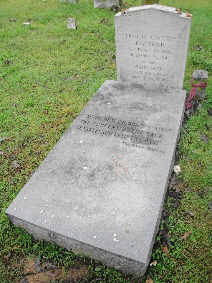 Forgot to add that this drive takes me right past the grave of F. Scott Fitzgerald at St Mary's (photo from FindAGrave)