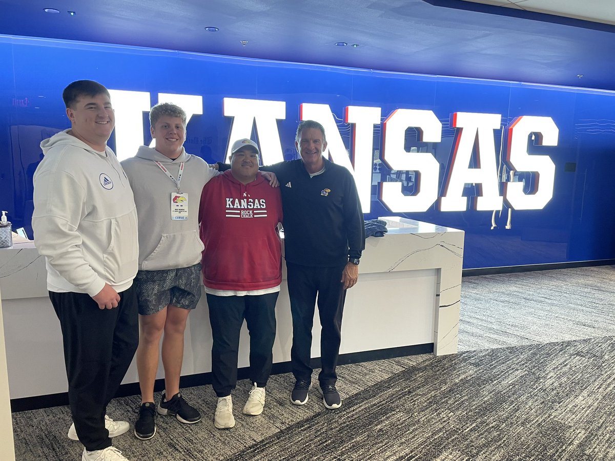 I am proud to announce my commitment to The University of Kansas thank you <a href="/CoachAgpalsa/">Daryl Agpalsa</a> <a href="/CoachBVignery/">Brice Vignery</a> <a href="/BillyBonneau/">Billy Bonneau</a> <a href="/CoachJackSatt/">Jackson Satterwhite</a> excited to join the family! ROCK CHALK!!!