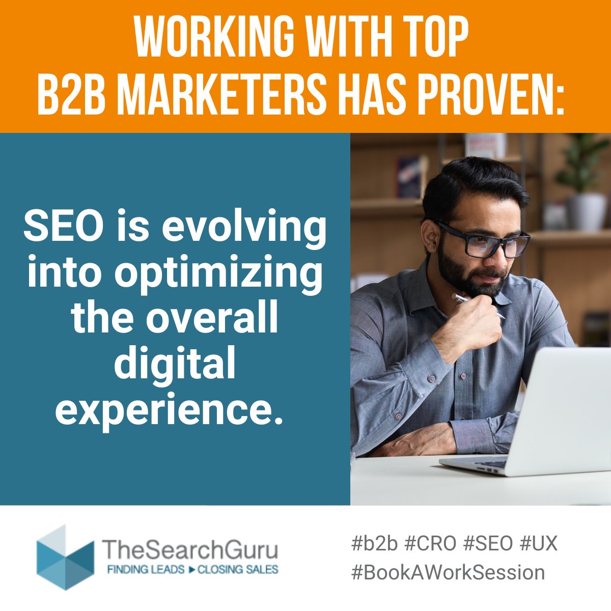 SEO is no longer just keywords, it’s the full digital experience. 🚀
From content &amp; UX to conversions, it all impacts rankings. Let’s use AI to optimize your strategy.
🔍 Book a free work session: thesearchguru.com/meet/Leslie
#b2b #seo
