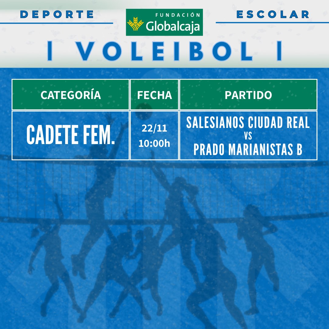 🗓️| PROGRAMACIÓN PARTIDOS |💙

⚽ 𝙎𝙚𝙣𝙞𝙤𝙧 🆚 <a href="/Villacanasfs/">VILLACAÑAS F.S.</a>
📆 J.10 | 21/11 - 21:30h 🕤
📍Villacañas

⚽ 𝙅𝙪𝙫𝙚𝙣𝙞𝙡 🆚 <a href="/DaimielFutSala/">Codaitrans Daimiel Fútbol Sala</a>
📆 J.7 | 22/11 - 20:30h 🕣
📍Daimiel

🏀 𝙅𝙪𝙣𝙞𝙤𝙧 🆚 <a href="/CBDaimiel/">CBDaimiel</a>
📆 J.6 | 22/11 - 16:30h 🕟
📍Daimiel

🟩😄 Deporte Escolar ⚽🏀🏐