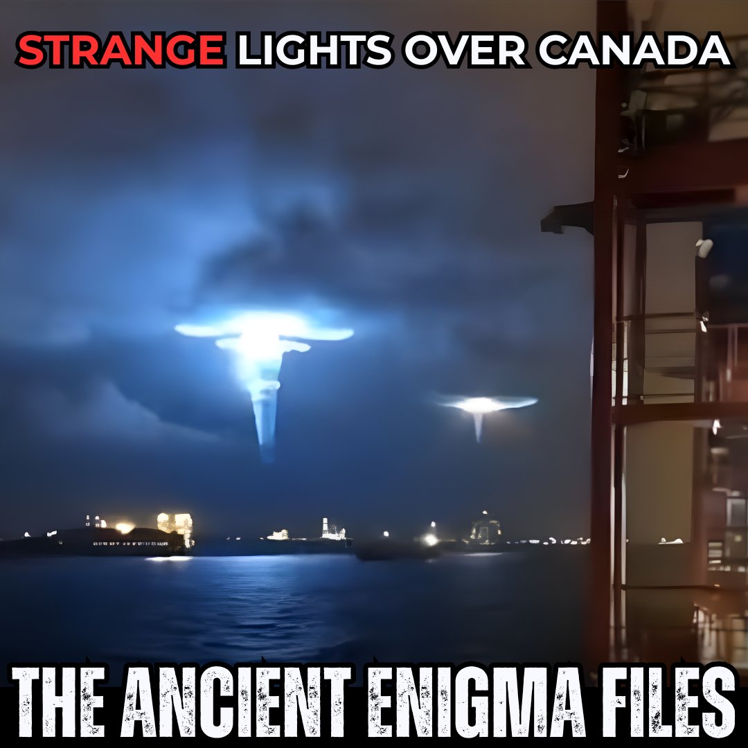Enigma_Files's tweet image. This image is coming out of Canada… and officials are already brushing it off as “nothing unusual.”  

Really? Because nothing about this looks normal.
Explain this formation.
Explain the light column.
Explain the symmetry.

I’ll wait…

Drop your theory below —…