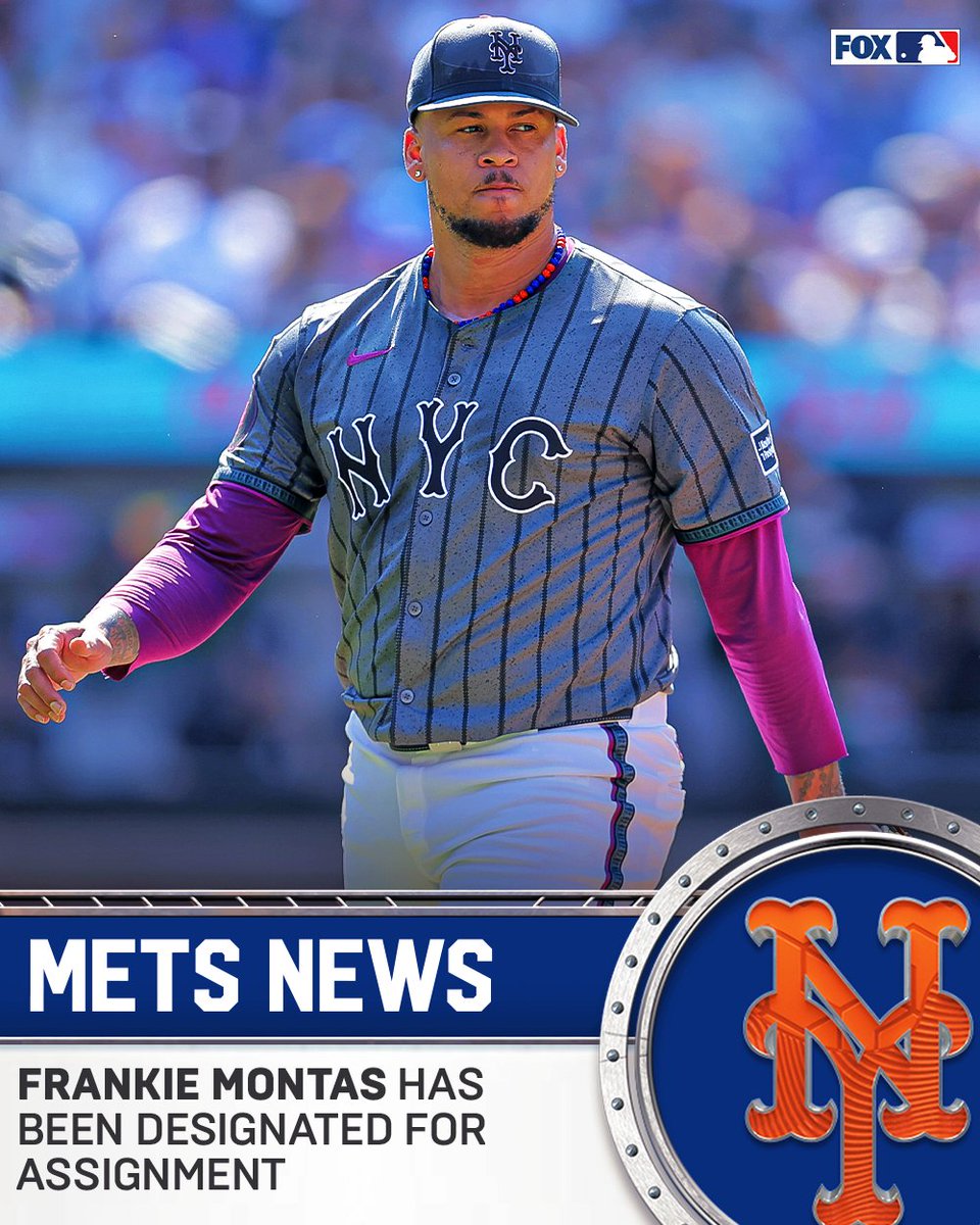 The Mets announced that Frankie Montas has been designated for assignment 
