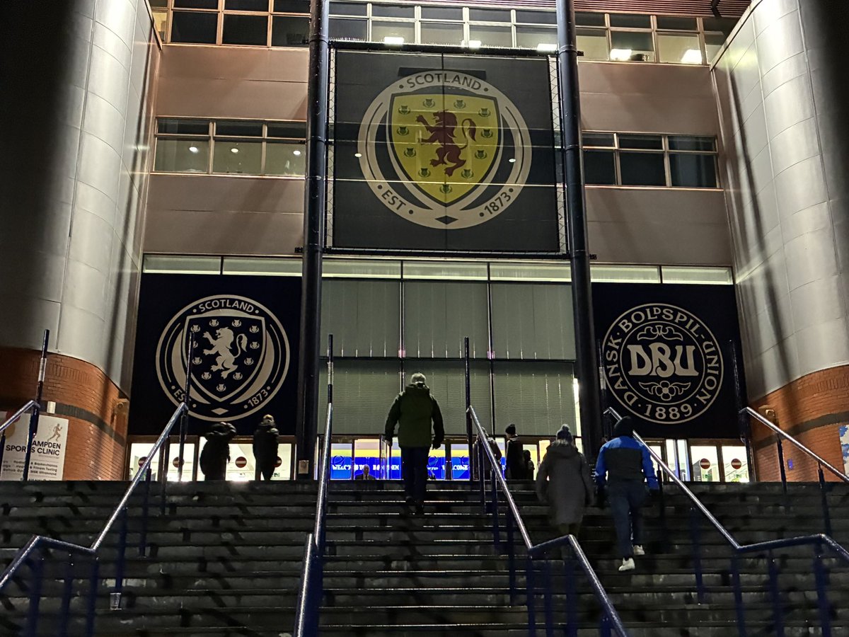 Hampden Park Scotland v Denmark.  Getintaethrm