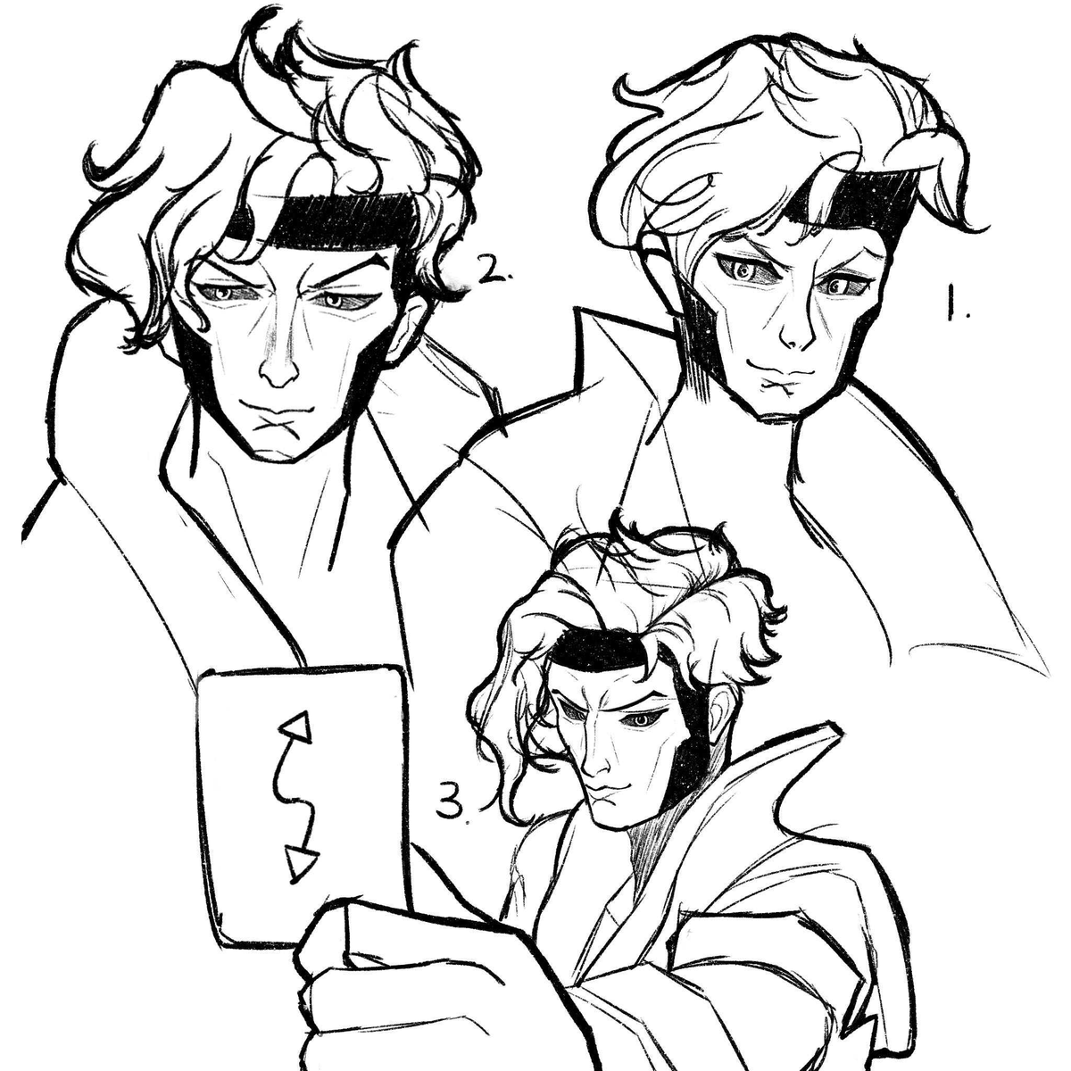 sketched gambit 3 times