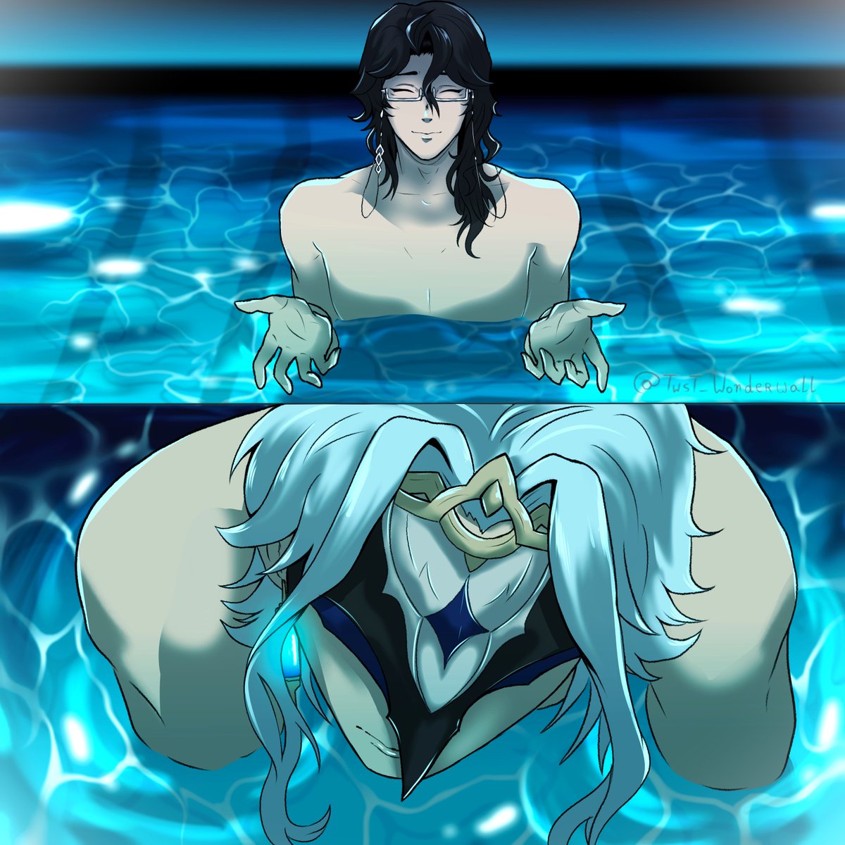 Twst_Wonderwall's tweet image. dottolone x reze arc (pool scene)
#dottore #pantalone #GenshinImpact