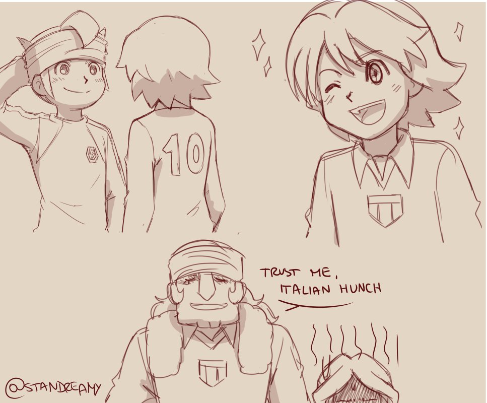 Gigi was the ultimate shipper, trust the italian hunch

#イナイレ fienn / フィ円