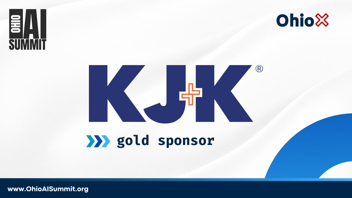 We appreciate <a href="/KJK_Law/">KJK_Law</a> for supporting tomorrow’s sold out Ohio AI Summit as a Gold sponsor.

400+ leaders from tech, business, and education will be in the room as Ohio’s AI ecosystem continues to scale.

ohioaisummit.org