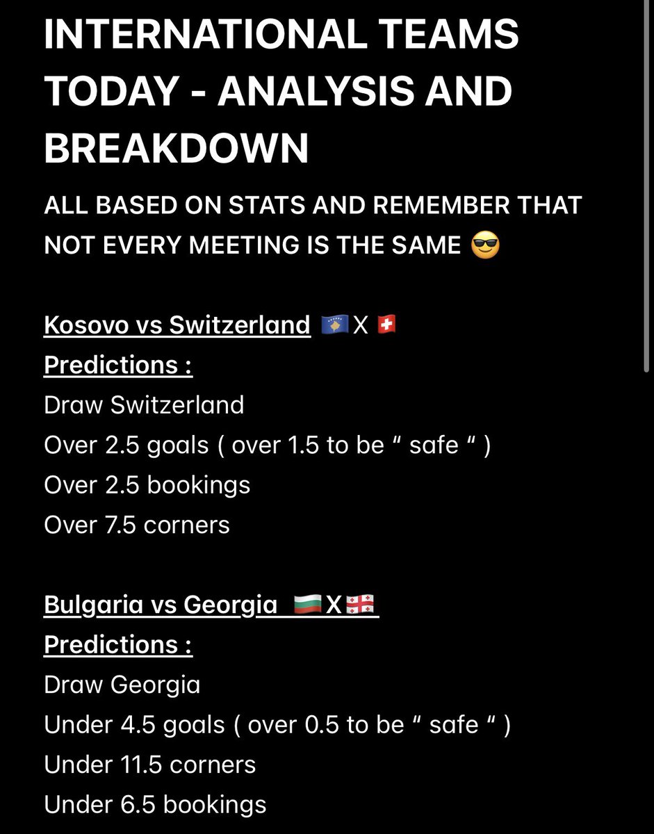 chillguy13281's tweet photo. Goodluck my people
#totheworld #betway #internationalsoccer #chillguybets #punter #soccer #spain #denmark #boom #goals #corners #cards #yamal #sweden #denmark #austria #scotland #belgium #betwaycodes #betwaysquad
Letโs goo ๐๐ฝ๐๐ฝ๐๐ฝ
I hope you boom tonight https://t.co/ZfW5JL4rG4