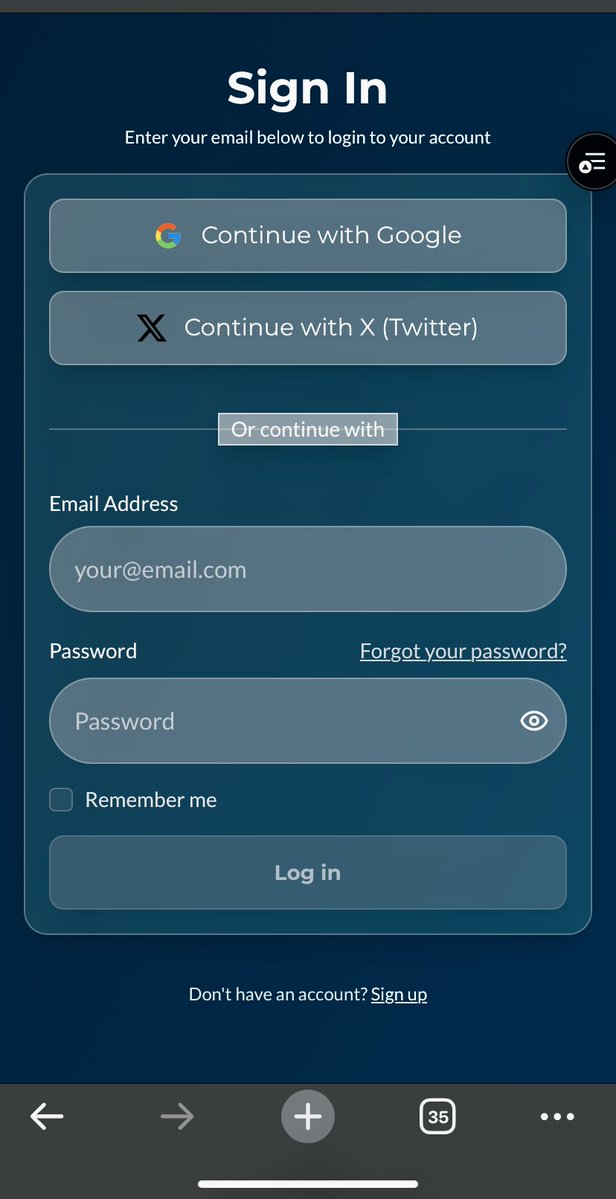 that_weird_dev's tweet image. Just finished the Sign In screen for the habit tracker app I’m building 👇
Feels good to finally see the idea turning into something real.
More pages dropping soon — the early waitlist.
Feedback is welcome. I’m building this in public.
#buildinpublic #webdev #nextjs #disciplined