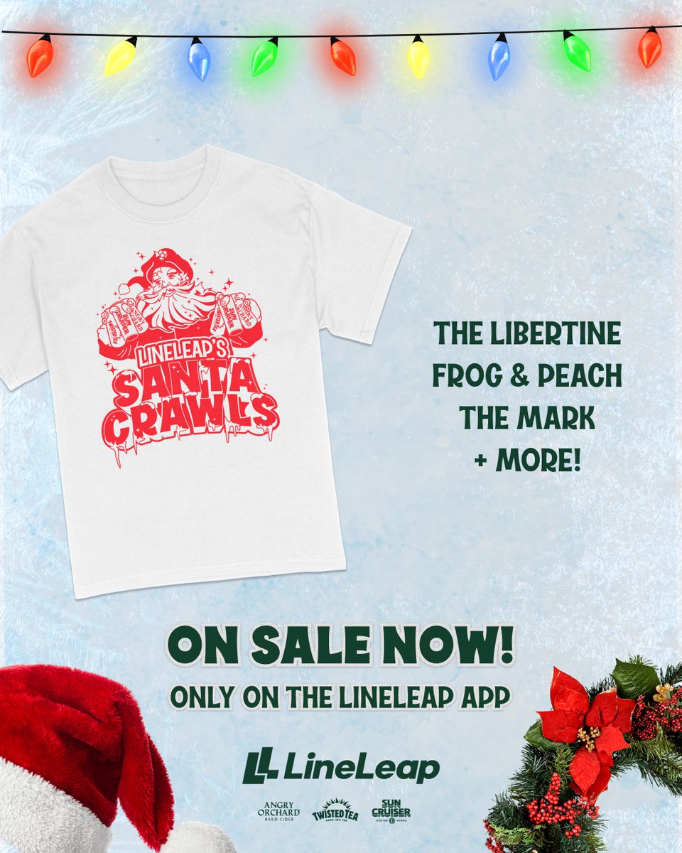 BarstoolCalPoly's tweet image. 🎅 Santa Crawls is coming to town for LineLeap’s winter bar crawl!

🎟️ Tickets are on sale now only on the LineLeap App — anyone 21+ can join the holiday fun.

Stay tuned to LineLeap IG for bar announcements, start times, merch details &amp;amp; more!