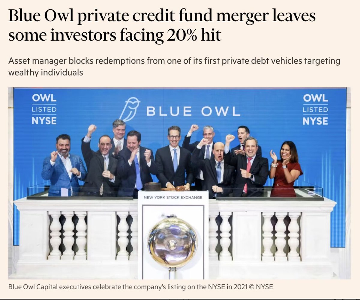 LeylaKuni's tweet image. This is a big deal, and I really want you to understand the mechanics here, because we may not have heard the last of mergers like this. 

Blue Owl is proposing a merger of two funds:
&amp;gt;  Blue Owl Capital Corp II, a $1B non-traded BDC 
&amp;gt; OBDC — a $17B publicly traded BDC

1/6