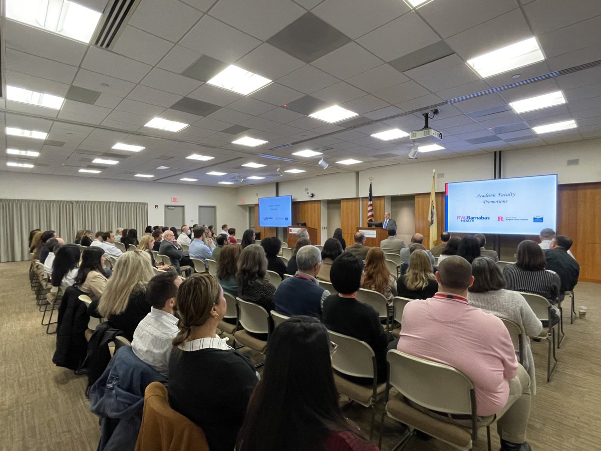 Today at <a href="/RutgersCancer/">Rutgers Cancer Institute</a>, we hosted our Annual Faculty Reception where we gave a warm welcome to all our new faculty as well as celebrated faculty promotions received this past year! 

We were thrilled to be able to celebrate both our new colleagues and our wonderful, promoted