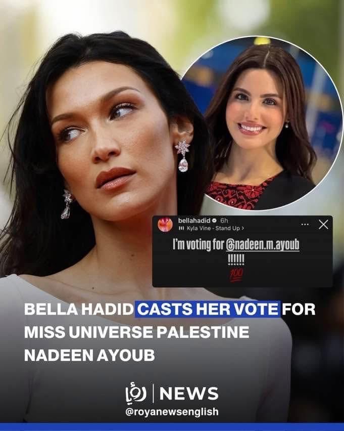 Robotvirgin's tweet photo. Nadeen Ayoub for Miss Universe!!!
.
.
.
.
.
.
#NadeenAyoub #Nadeen #MissUniversePalestine #MissUniverse2025 #MissUniverse #bellahadid #goddess #queen #domineeringwoman #arrestnetanyahunow #freepalestine #ceasefirenow #genocidejoe #freegaza #palestinianlivesmatter #Kamala #trump https://t.co/JVTR3z8wI3