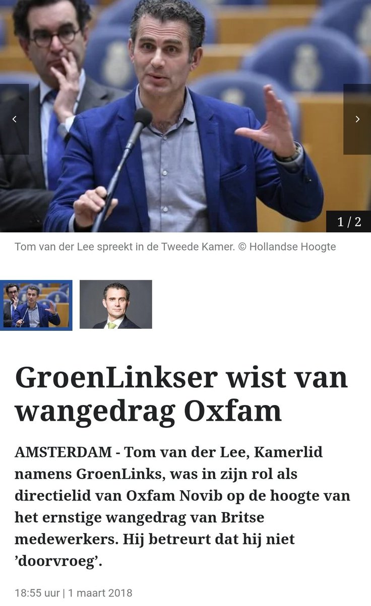 nickynicky78's tweet image. Tweede Kamerlid #TomVanDerLee (#GL) wist sinds 2012 dat medewerkers van het Britse #Oxfam zich ernstig hadden misdragen in #Haïti - en deed er niks mee! Pas in 2018 werd het schandaal publiekelijk bekend!

Je moet er toch niet aan denken dat hij TweedeKamer-voorzitter zou worden!