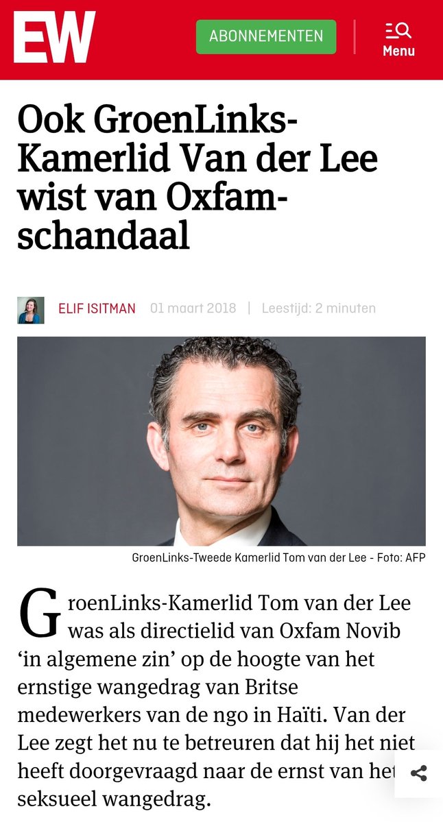 nickynicky78's tweet image. Tweede Kamerlid #TomVanDerLee (#GL) wist sinds 2012 dat medewerkers van het Britse #Oxfam zich ernstig hadden misdragen in #Haïti - en deed er niks mee! Pas in 2018 werd het schandaal publiekelijk bekend!

Je moet er toch niet aan denken dat hij TweedeKamer-voorzitter zou worden!