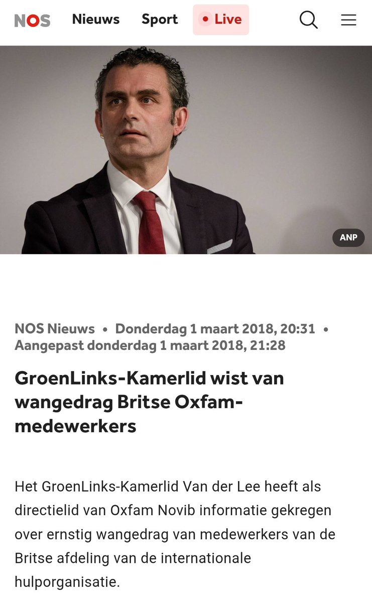 nickynicky78's tweet image. Tweede Kamerlid #TomVanDerLee (#GL) wist sinds 2012 dat medewerkers van het Britse #Oxfam zich ernstig hadden misdragen in #Haïti - en deed er niks mee! Pas in 2018 werd het schandaal publiekelijk bekend!

Je moet er toch niet aan denken dat hij TweedeKamer-voorzitter zou worden!