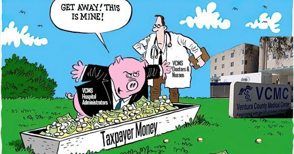 VCTaxpayers's tweet image. The sooner the Ventura County Supervisors wake up to this fact, the better off #taxpayers will be. 🏥 #VCMS cannot continue operating like this. Too many administrators at the expense of doctors and nurses. VCMS is insolvent, a zombie hospital.