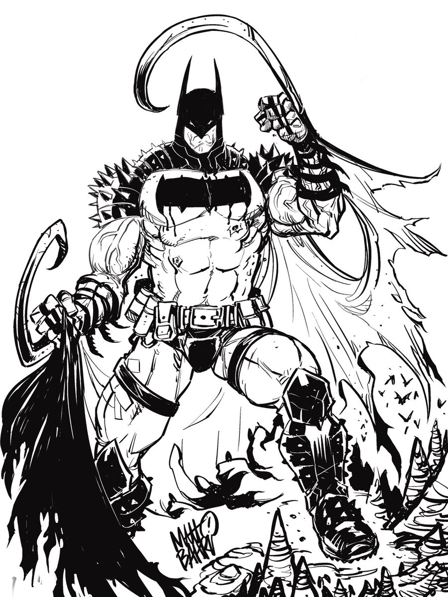 mattbahr6's tweet image. “‘ever drawn ABSOLUTE BATMAN?”
I have now. Moving on….
#procreate #doodle #absolutebatman #batman #illustration #Indiecomics #Realartist