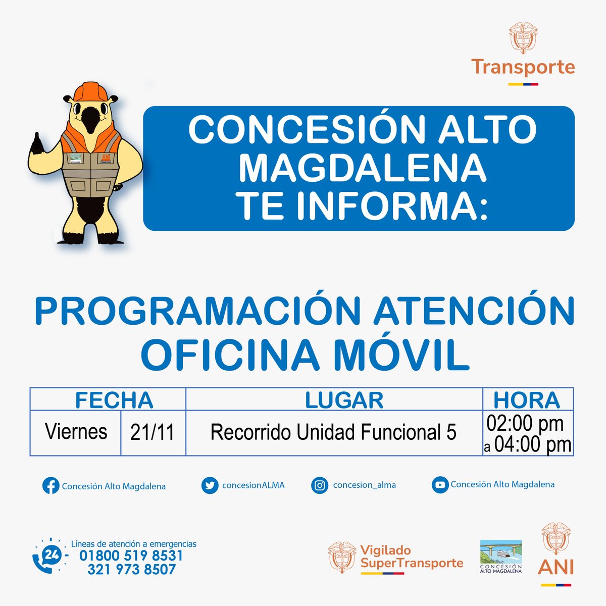 Concesión Alto Magdalena tweet media