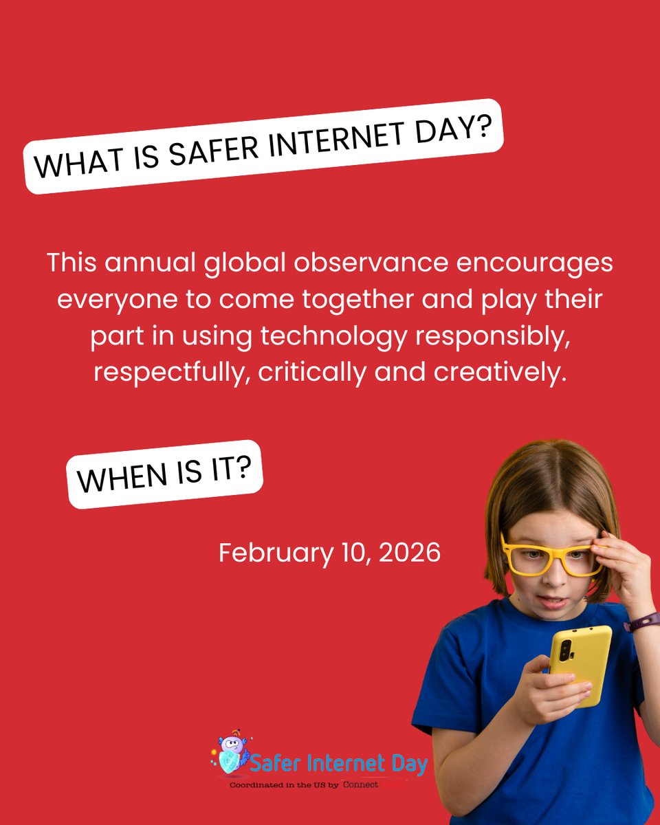 ConnectSafely's tweet image. 📢 Calling all K-12 educators &amp;amp; youth-serving nonprofits! For next year&apos;s #SaferInternetDay, ConnectSafely is offering grants of up to $1,000 to help educators and community organizations implement a student program. The deadline is December 31, 2025. safer.connectsafely.org/grants/