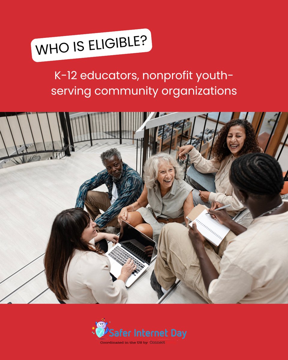 ConnectSafely's tweet image. 📢 Calling all K-12 educators &amp;amp; youth-serving nonprofits! For next year&apos;s #SaferInternetDay, ConnectSafely is offering grants of up to $1,000 to help educators and community organizations implement a student program. The deadline is December 31, 2025. safer.connectsafely.org/grants/