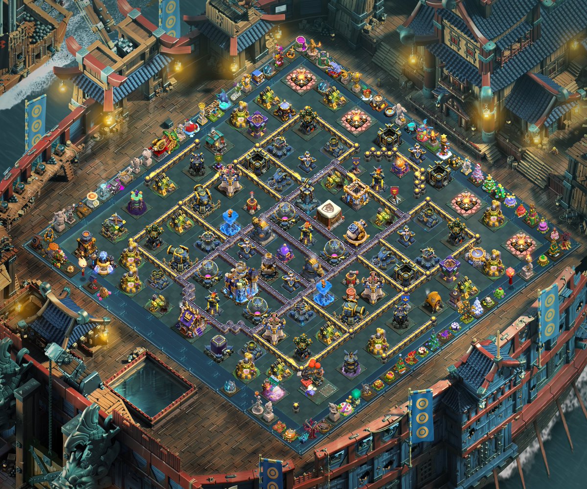 Free LL base 
Cc: 1 witch, 1 ig , 1 hh ,  furnace 4 arch 

Use at ue own risk 
link.clashofclans.com/en?action=Open…