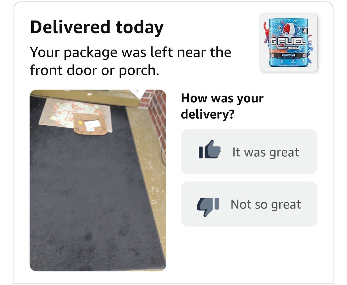DramaticReplays's tweet image. I ordered a tub of Gfuel off Amazon, and this showed up... First time this have happened to me. I mean how the hell? Lol 

I was looking forward all day too 😭