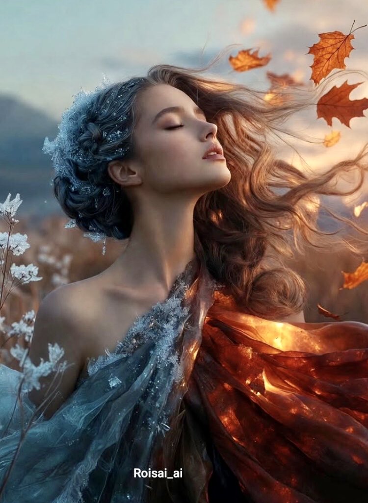 A gentle encounter between 
autumn and winter…

🍂🧡❄️🧡🍂🧡❄️🧡🍂

And you have a peaceful moment 
to be and feel what nature's love is.