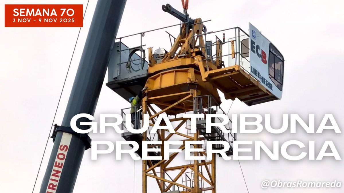 🎥¡Ya está publicado un nuevo video del canal!
Seguimos con un resumen de las obras durante la semana 70 (del 3 al 9 de noviembre de 2025).
➡️youtu.be/5QnT7rXV6u0?si…