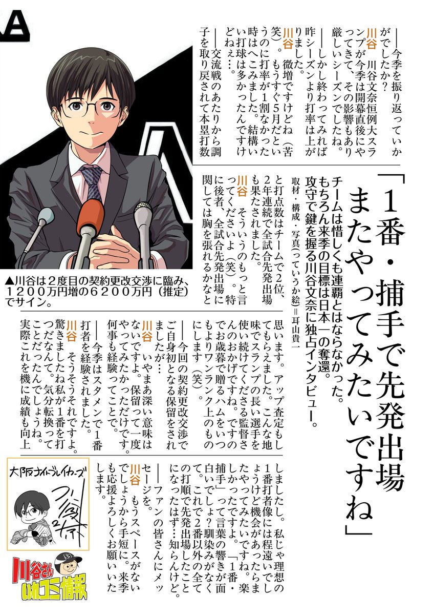 【川谷文奈さんいれコミ情報】独占インタビュー。 