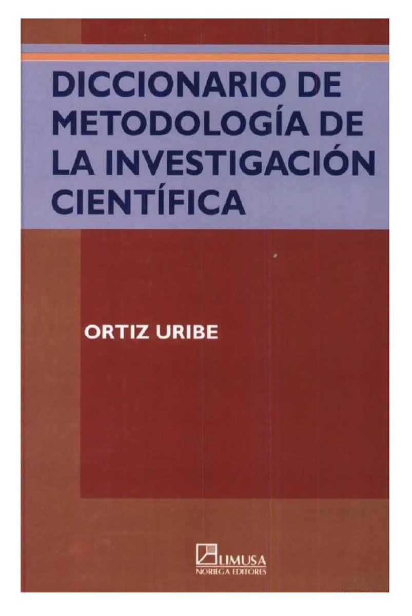 GerardoMunck's tweet image. 𝗗𝗶𝗰𝗰𝗶𝗼𝗻𝗮𝗿𝗶𝗼 𝗱𝗲 𝗺𝗲𝘁𝗼𝗱𝗼𝗹𝗼𝗴𝗶́𝗮

Este diccionario de Frida Gisela Ortiz Uribe es un libro de referencia útil. Define, brevemente y claramente, un montón de conceptos de uso común en las Ciencias Sociales.

Descarga libre: dn720006.ca.archive.org/0/items/ortiz-…