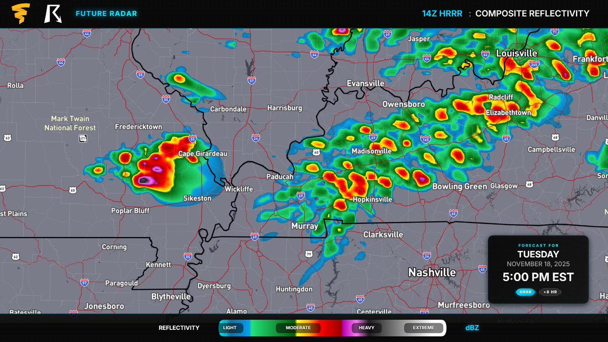 ryanhallyall's tweet image. The storms that form this afternoon in SE MO, over towards W KY look mean! There's a legit tornado threat with these. 

Today is my wife's birthday, so I'm gonna try really hard NOT to work, but will be keeping an eye on this. 

Happy Birthday Wx Wife!!!