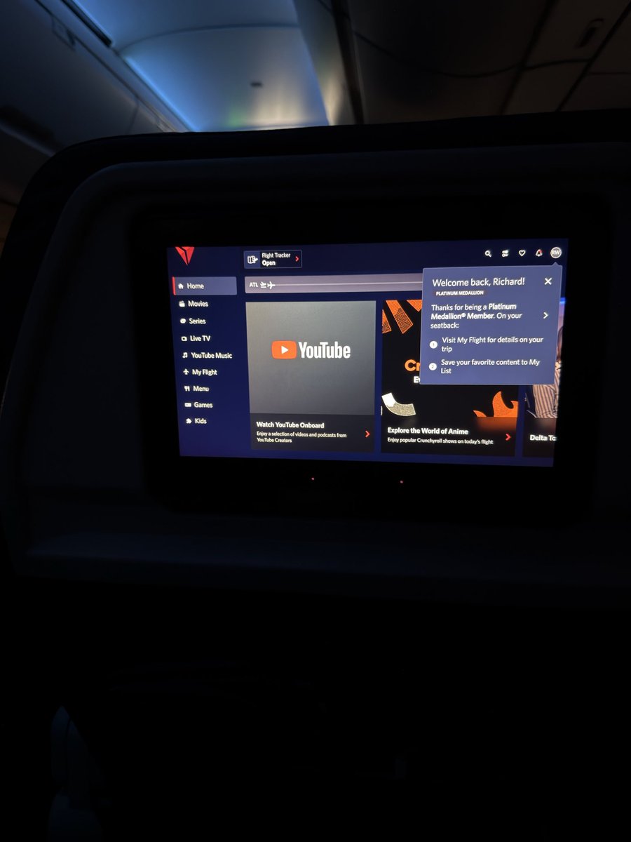 Richard_walker_'s tweet image. Thank you for an awesome flight @Delta 

DL 818 Atlanta- Dallas/Ft-Worth
Seat 4C(Delta First)
#delta #keepclimbing