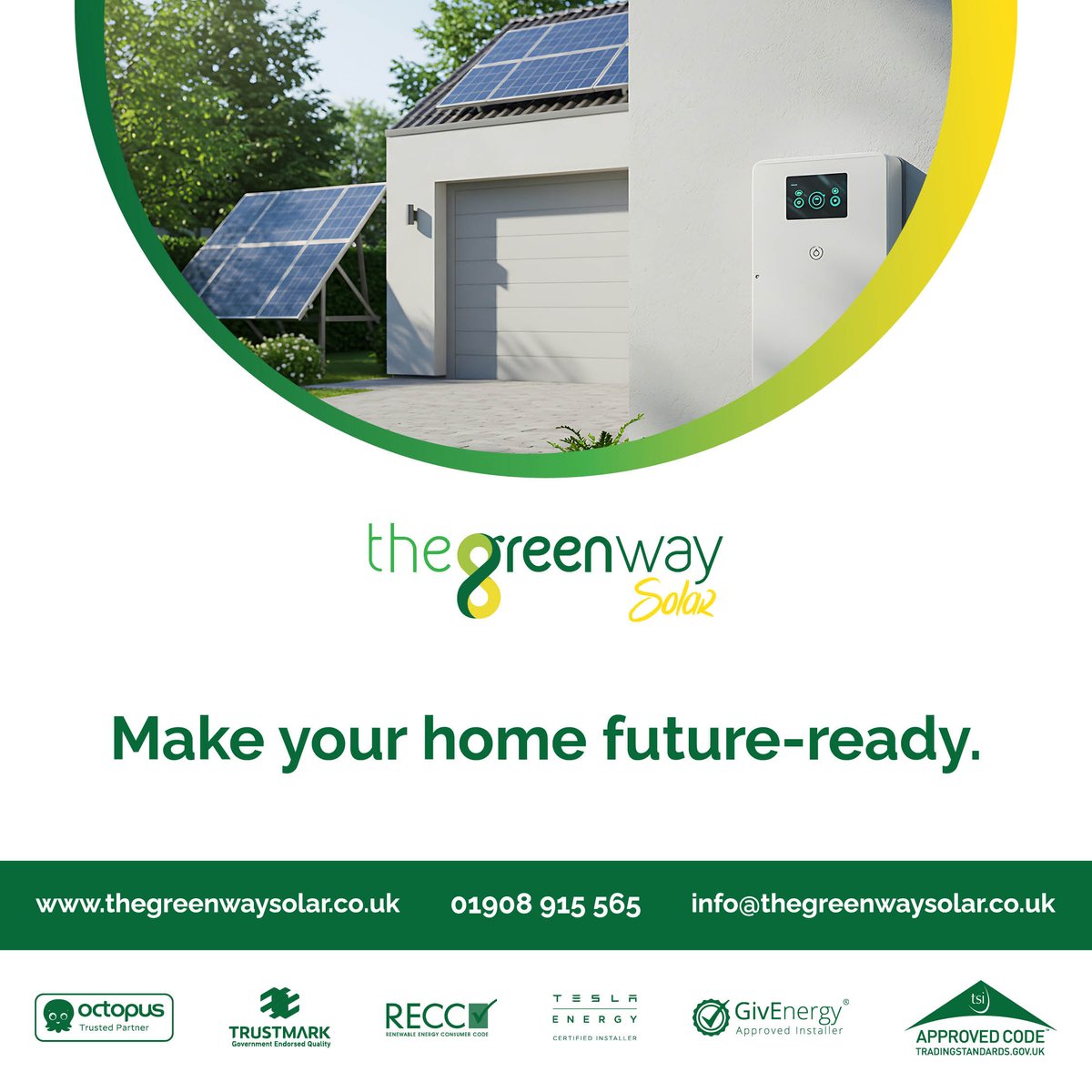 thegreenwaysol's tweet image. Make your home future-ready 🏠🔮 

Solar panels reduce energy bills, boost property value, and help the environment. 

Discover how: thegreenwaysolar.co.uk 🌞

#SmartHomes #SolarUpgrade #SustainableLiving