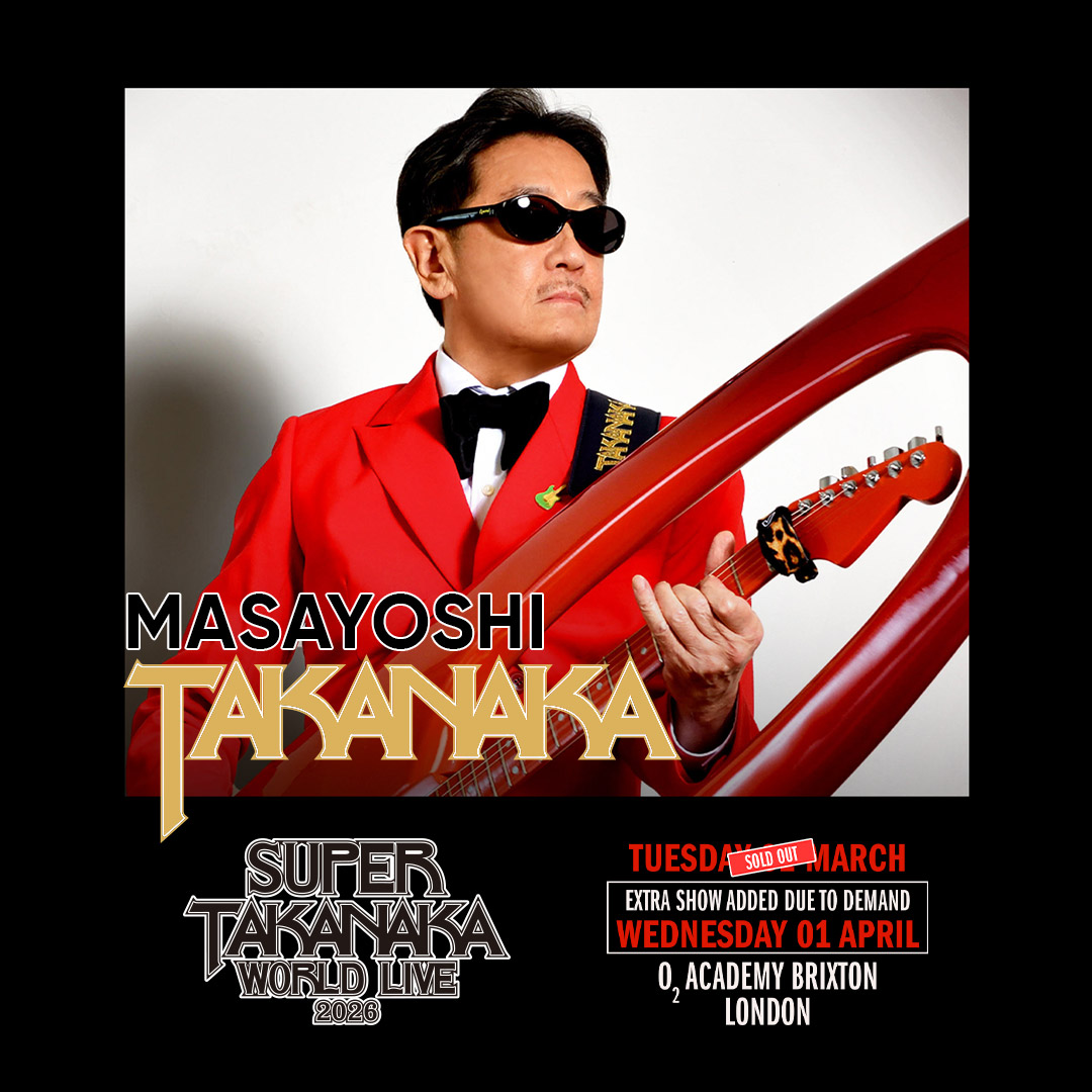 O2AcademyBrix's tweet image. Legendary Japanese guitarist, composer, and producer Masayoshi Takanaka brings his &apos;SUPER TAKANAKA WORLD LIVE 2026&apos; tour to #O2AcademyBrixton for TWO nights next year.

📅 Tue 31 Mar + 01 Apr

Priority Tickets from 10am Wed 19 Nov 👉 amg-venues.com/JILr50XtwS3 #O2Priority