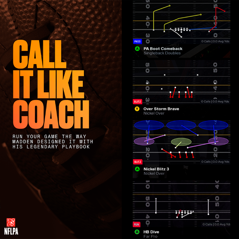EAMaddenNFL's tweet photo. All-Madden Week is here 🏈

⚡ The All-Madden Legacy Game
📖 Authentic Madden playbooks
👨‍🏫 New Franchise archetype + Superstar storylines
🍗 Turducken celebration
⭐ Exclusive MUT rewards

All-Madden. All Week. All for Coach.
Learn More ➡️ https://t.co/1NjNdusKnf