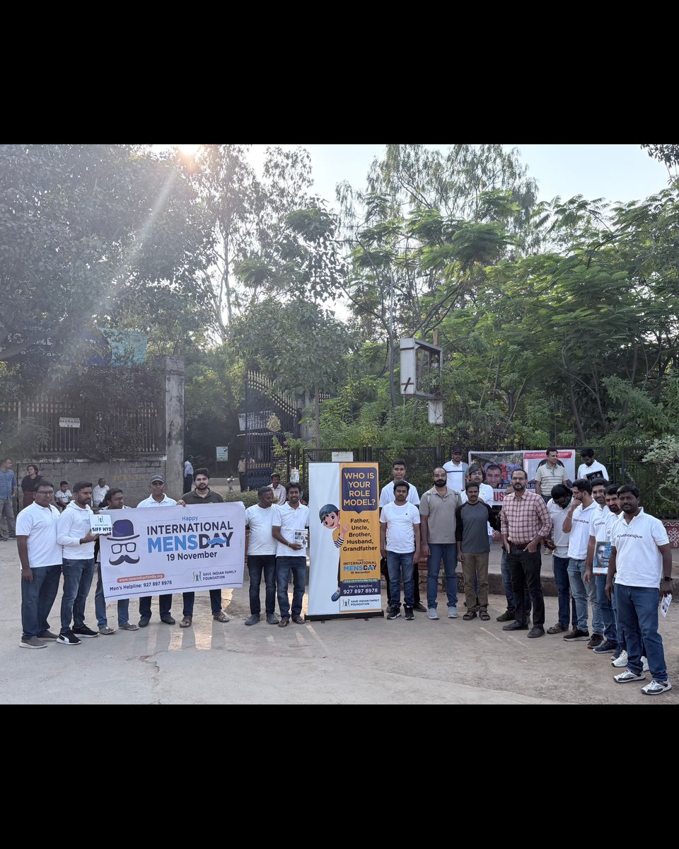 <a href="/realsiff/">SIFF - Save Indian Family Foundation</a> #InternationalMensDay celebrated from Hyderabad 🫡
