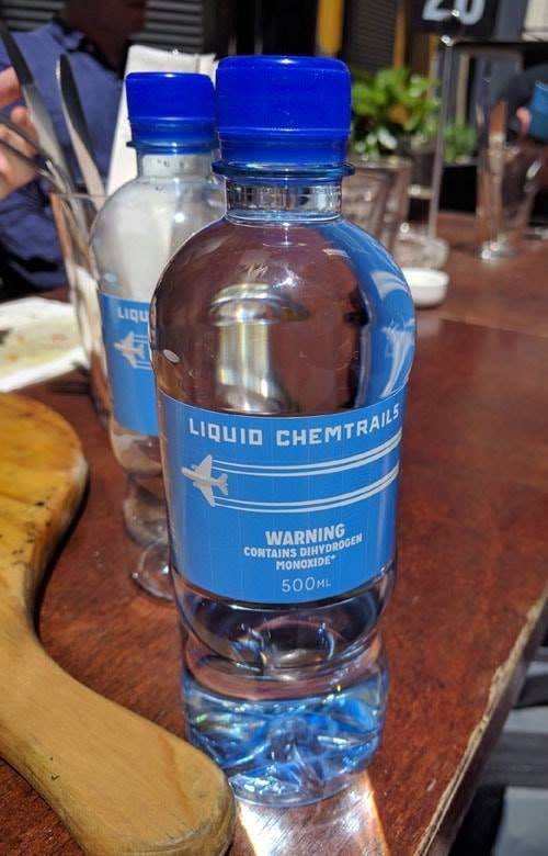 P.S. Chemtrails aren't real. They are just water.