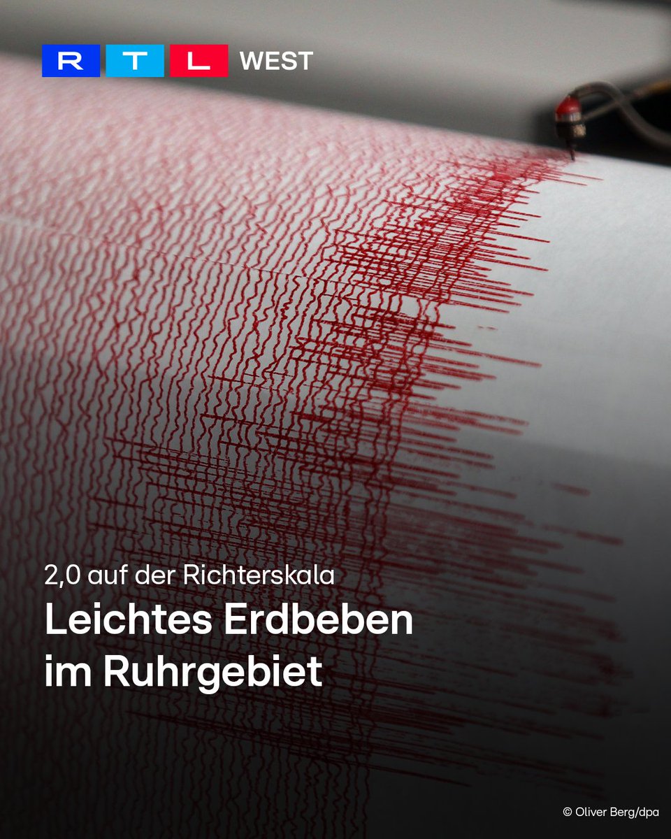 RTLWEST's tweet photo. In #Gelsenkirchen hat in der Nacht auf Dienstag (18.11.) die Erde gewackelt. Ein leichtes #Beben gegen 04:58 Uhr riss wohl viele Menschen aus dem Schlaf. Die Stärke lag bei 2,0 auf der #Richterskala. Das #Beben war extrem nah an der Oberfläche, nur rund einen Kilometer tief. Anwohner berichteten im Internet von einem lauten #Knall und wackelnden Betten. Schäden gab es aber keine. Experten sehen einen Zusammenhang mit dem Ende des Kohlebergbaus. Das ansteigende #Grubenwasser wirke wie ein Schmiermittel für alte Risse im Gestein. Durch leichte #Erdbeben entlädt sich die aufgebaute Spannung entlang dieser Risse.