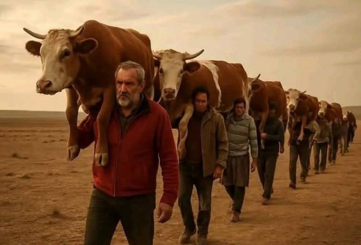 We are knee deep in cow shit now! Scott Bessent, Trump’s Treasury Secretary, is saying immigrants are bringing their diseased cattle to the U.S.!! 🙄 How UDDERly ridiculous! 😂