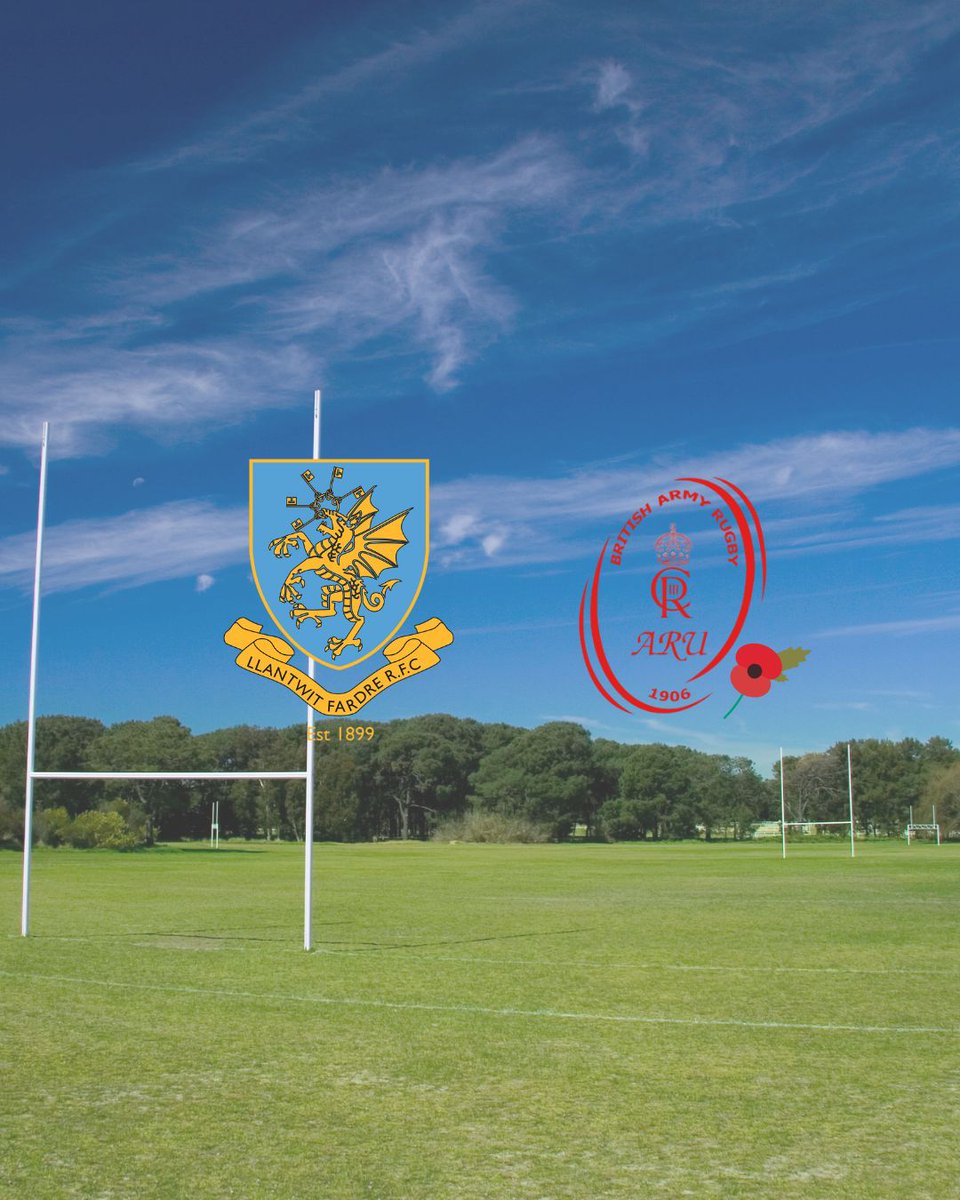 🌟 Join us for a Charity Remembrance Match! 🌟

We’re excited for Llantwit Vadare to represent Rugby for Heroes against the Army Masters Rugby Team on 29th November at 1 PM! 🏉

Let’s make it a memorable day supporting our veterans. See you there! 💚

#RugbyForHeroes