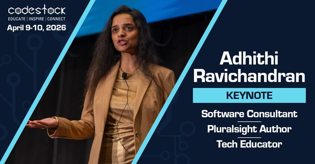 CodeStock's tweet image. 🚀 #CodeStock2026 is bringing @AdhithiRavi to Knoxville as this year’s keynote! A leader in software architecture, frontend development, and tech education, she’s taught 130K+ learners and inspires developers worldwide. Join us April 9–10!

More: bit.ly/48jSzNo