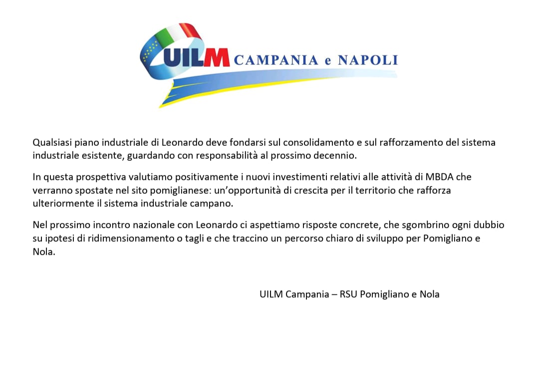 “𝐈𝐧 𝐂𝐚𝐦𝐩𝐚𝐧𝐢𝐚 #𝐋𝐞𝐨𝐧𝐚𝐫𝐝𝐨 𝐬𝐢 𝐚𝐭𝐭𝐢𝐯𝐢 𝐜𝐨𝐧 𝐮𝐧𝐚 𝐩𝐨𝐥𝐢𝐭𝐢𝐜𝐚 𝐢𝐧𝐝𝐮𝐬𝐭𝐫𝐢𝐚𝐥𝐞 𝐟𝐨𝐫𝐭𝐞”
facebook.com/share/1Cxz5cYv…