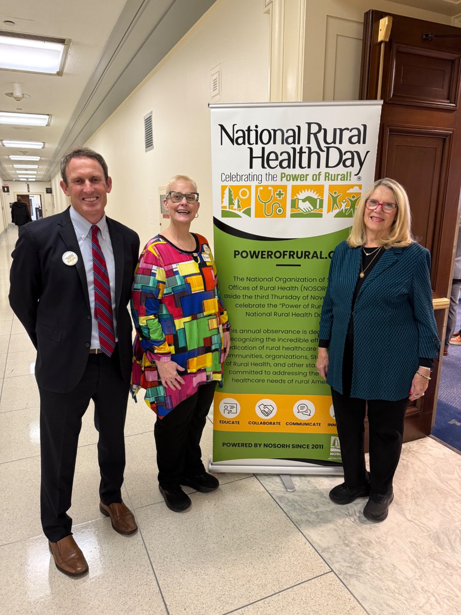 It was wonderful to join Tammy Norville, CEO of the National Organization of State Offices of Rural Health, for the annual National Rural Health Day Celebration this morning in D.C. 

As a member of the Health Subcommittee from the rural state of West Virginia, ensuring access to