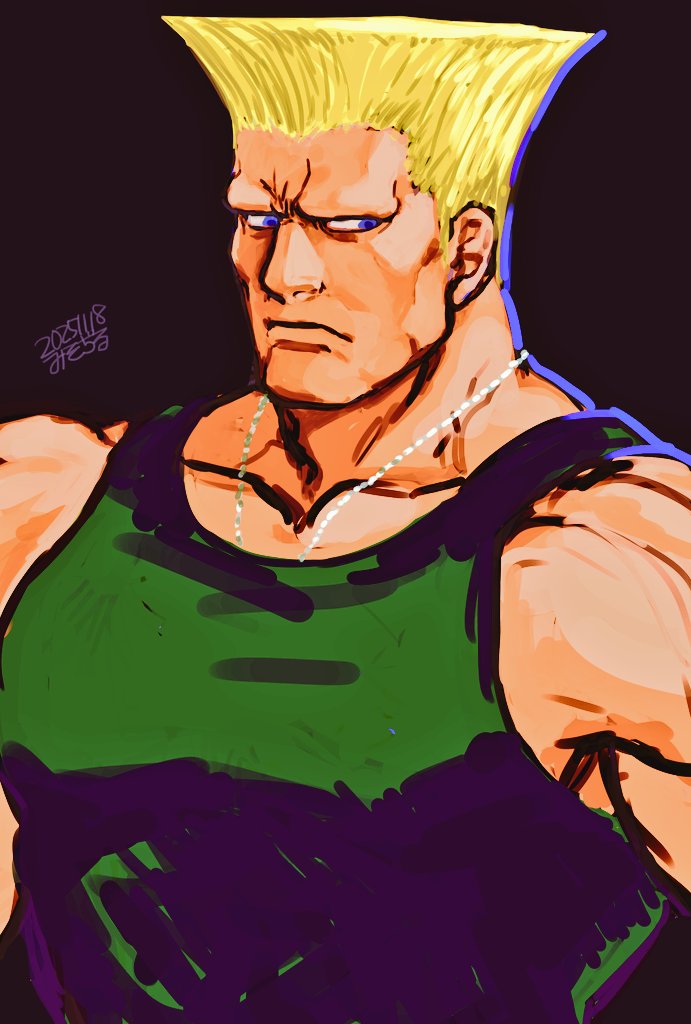 「なんか久々描いた気がする #ガイル」|みそぢるのイラスト