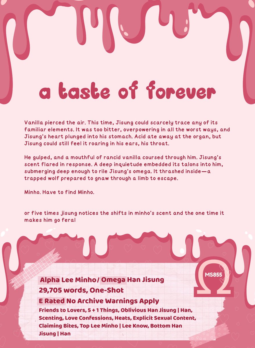 a taste of forever
Ω ᯓ 🐰🐿️
Ω ᯓ 29,705, one-shot
Ω ᯓ ao3.org/works/73284551